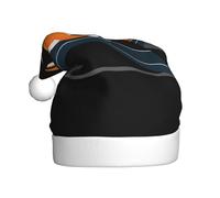 WHJSSF Chapeau de Noël durable pour adulte Motif petit renard sur le toboggan pour Halloween, Noël, Nouvel An