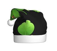 WHJSSF Chapeau de Noël en forme de coccinelle sur trèfle pour adulte, doux, léger, idéal pour les fêtes