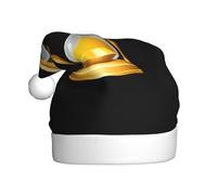 WHJSSF Chapeau de Noël en forme de sablier doré pour adulte, accessoire de qualité doux, léger et moelleux