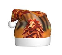 WHJSSF Chapeau de Noël en origami avec image de lion pour adulte, doux et léger