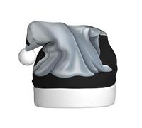 WHJSSF Chapeau de Noël fantôme tenant une image de fraise pour adulte, ce qui en fait un cadeau amusant et durable pour homme et femme