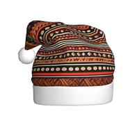 WHJSSF Chapeau de Noël imprimé africain tribal ethnique pour adulte pour homme et femme vêtements bandeau pour les occasions festives