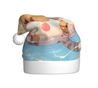 WHJSSF Chapeau de Noël imprimé petit tigre super mignon pour adulte pour homme et femme vêtements bandeau pour les occasions festives