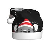 WHJSSF Chapeau de Noël Koala avec image de Père Noël pour adulte Doux et léger