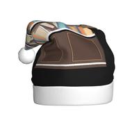 WHJSSF Chapeau de Noël motif « A corner of an old bookstore » pour adulte, accessoire de qualité doux, léger et moelleux