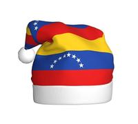 WHJSSF Chapeau de Noël motif drapeau du Venezuela pour adulte Convient pour Halloween, Noël et Nouvel An