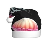 WHJSSF Chapeau de Noël motif méduse bleue dégradée pour adulte, ce qui en fait un cadeau amusant et durable pour homme et femme