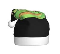 WHJSSF Chapeau de Noël motif pomme sous les champignons pour adulte, ce qui en fait un cadeau amusant et durable pour homme et femme