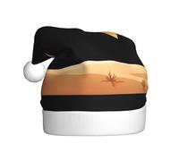 WHJSSF Chapeau de Noël motif soleil rouge dans le désert pour adulte, accessoire de qualité doux, léger et moelleux