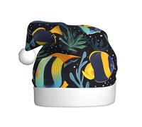 WHJSSF Chapeau de Noël pour adulte avec motif poisson ange, accessoire festif de qualité fabriqué doux, léger