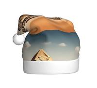 WHJSSF Chapeau de Noël pyramide égyptienne dans le désert pour adulte, ce qui en fait un cadeau amusant et durable pour homme et femme