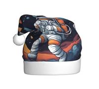 WHJSSF Chapeaux de Noël en peluche pour homme et femme Motif astronaute galaxie
