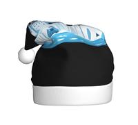 WHJSSF Château de glace sur le glacier Impression Hommes et femmes Chapeaux de Noël en peluche Adulte Nouvel An Vacances Party Caps