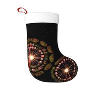 WHJSSF Chaussette de Noël avec imprimé pissenlit étoilé, parfaite pour décorer les bureaux, les arbres, les cheminées et les tables