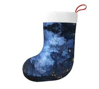 WHJSSF Chaussettes décoratives de Noël avec image de ciel étoilé brisé - Ajoutez une touche festive à Halloween, Noël