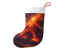 WHJSSF Chaussettes décoratives de Noël avec image de volcan pour ajouter une touche festive à Halloween, Noël
