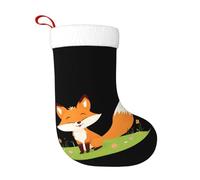 WHJSSF Chaussettes décoratives de Noël Little Fox in the Field pour Halloween, Noël et Nouvel An