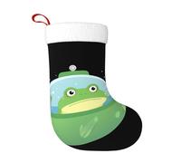 WHJSSF Chaussettes décoratives de Noël Little Frog in The Submarine pour décoration d'Halloween, Noël et Nouvel An