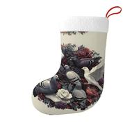 WHJSSF Chaussettes décoratives de Noël « The Dove in the Wreath » - Ajoutez une touche festive à Halloween, Noël