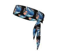 WHJSSF Chubby Whale in the Ocean Picture Sports Foulard double face à séchage rapide, évacuation de l'humidité pour femmes, filles et hommes
