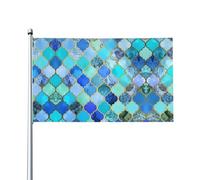 WHJSSF Couvre-lit d'extérieur en polyester avec imprimé drapeau américain en treillis 0,9 x 1,5 m, parfait pour le patriotisme et la décoration de jardin