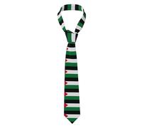 WHJSSF Cravate pour homme avec image de drapeau de l'État de Palestine, douce et confortable, ne se déforme pas, résistante à la décoloration, durable (57 x 3,2,5 cm)
