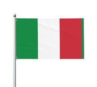 WHJSSF Drapeau italien imprimé drapeau américain 0,9 x 1,5 m - Couvre-lit d'extérieur en polyester vif, parfait pour le patriotisme et la décoration de jardin