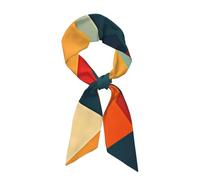 WHJSSF Écharpe tendance pour femme avec motif géométrique abstrait, style polyvalent, doux et soyeux pour les rendez-vous, les voyages