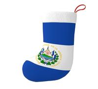 Whjssf El Salvador Chaussettes de Noël décoratives imprimées pour arbres de Noël, tables de salle à manger