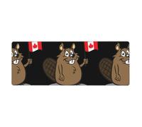 WHJSSF Grand tapis de souris motif castor 30,5 x 80 cm pour jeux et travail
