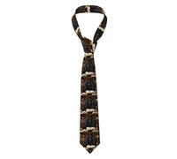WHJSSF Grimoire Cravate pour homme Motif image du monde étrange - Doux et confortable pour le travail, le travail, un anniversaire, un mariage, une fête, un banquet - 145 x 7,9 cm - Entretien facile