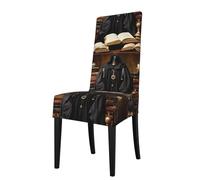 WHJSSF Grimoire Strange World Housse de protection pour chaise de salle à manger - Doux, confortable, infroissable élastique, s'adapte à la plupart des chaises sans accoudoirs