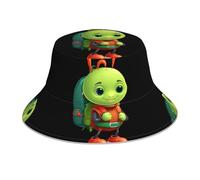 WHJSSF Happy Little ant Prints Chapeau bob réfléchissant unisexe léger respirant pliable Noir