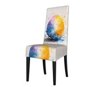 WHJSSF Housse de protection pour chaise de salle à manger - Doux, confortable, infroissable, élastique qui s'adapte à la plupart des chaises sans accoudoirs