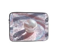 WHJSSF Housse pour ordinateur portable 33 cm avec perles transparentes pour voyage d'affaires, école, bureau, usage quotidien