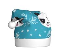 WHJSSF Joli bonnet de Noël imprimé panda pour adulte, accessoire festif de qualité, doux, léger