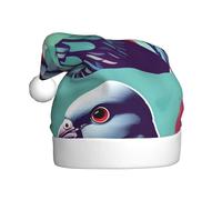 WHJSSF Joli chapeau de Noël avec image de pigeon pour adulte, ce qui en fait un cadeau amusant et durable pour homme et femme