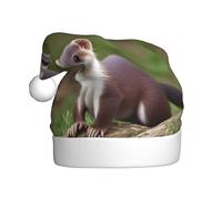 WHJSSF Joli chapeau de Noël en forme de belette pour adulte, ce qui en fait un cadeau amusant et durable pour homme et femme