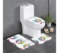 WHJSSF Koala in The Colorful World Lot de 3 tapis de bain antidérapants et durables à séchage rapide