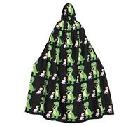 WHJSSF La cape à capuche Little Dinosaur Sends Candy Prints Halloween pour adulte est une cape super grande, confortable et durable