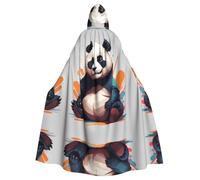 WHJSSF La cape à capuche pour adulte avec image de panda étourdi est une cape super grande, confortable et durable
