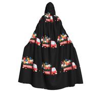 WHJSSF La cape à capuche pour adulte avec imprimé camion à fleurs est une cape super grande, confortable et durable