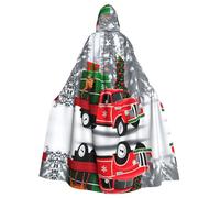 WHJSSF La cape à capuche pour adulte avec imprimé camion et élan de Noël est une cape super grande, confortable et durable