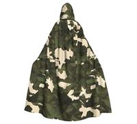 WHJSSF La cape à capuche pour adulte avec imprimé camouflage militaire est une cape super grande, confortable et durable