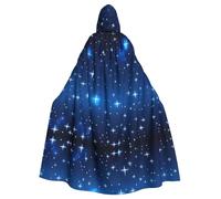 WHJSSF La cape à capuche pour adulte avec motif étoile bleue est une cape super grande, confortable et durable