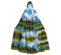 WHJSSF La cape à capuche pour adulte Grand Teton National Park Picture Halloween est une cape super grande, confortable et durable
