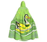 WHJSSF La cape à capuche pour adulte Green Duck Picture est une cape super grande, confortable et durable