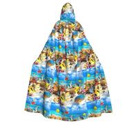 WHJSSF La cape à capuche pour adulte imprimée martin-pêcheur d'Halloween est une cape super grande, confortable et durable
