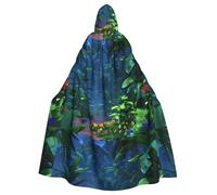 WHJSSF La cape à capuche pour adulte imprimée Plantes dans la forêt tropicale est une cape super grande, confortable et durable