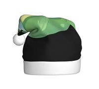 WHJSSF Little Frog in the Submarine Printing Chapeaux de Noël en peluche pour hommes et femmes chapeaux de Noël pour adultes Nouvel An